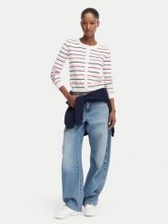 Tommy Jeans Kardigan DW0DW20976 Biały Regular Fit. Białe kardigany Tommy Jeans, xl, bez wzorów, z bawełny. Za 369.99 zł.