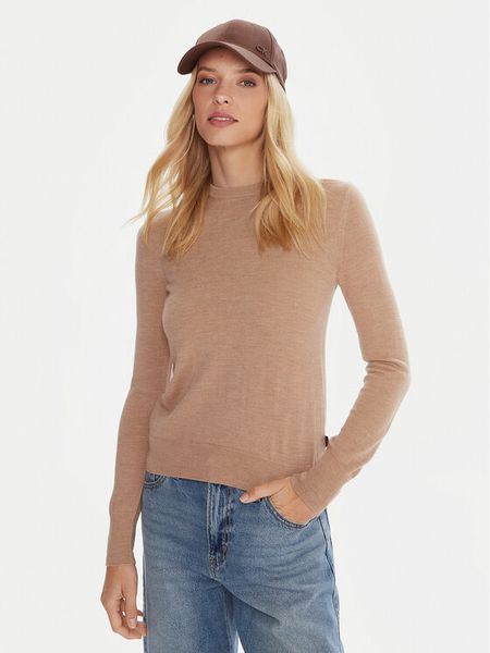 Robe di Kappa Sweter Emmy 64114YW Beżowy Regular Fit. Brązowe swetry Robe di Kappa, s, bez wzorów, z wełny, bez ramiączek. Za 249.99 zł.