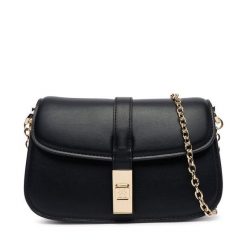 Torebka Tommy Hilfiger. Czarne torebki klasyczne TOMMY HILFIGER, bez wzorów, bez dodatków. Za 529.99 zł.