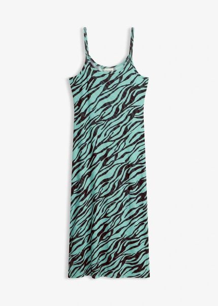 Prześwitująca sukienka plażowa. Czarne sukienki bonprix, na plażę, bez wzorów, bez kołnierzyka, bez ramiączek, maxi. Za 77.99 zł.