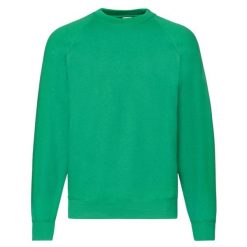 Klasyczna Bluza Raglanowa Unisex Dla Dorosłych. Niebieskie bluzy FRUIT OF THE LOOM, m, bez wzorów, z bawełny, z kapturem. Za 88.99 zł.