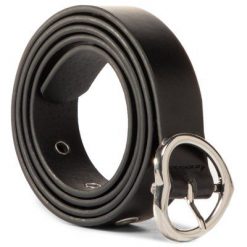 DeeZee 1W2-022-AW20 Czarny. Czarne paski DeeZee, bez wzorów, ze skóry ekologicznej. Za 29.99 zł.