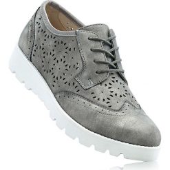Buty sznurowane bonprix antracytowy. Baleriny bonprix. Za 99.99 zł.
