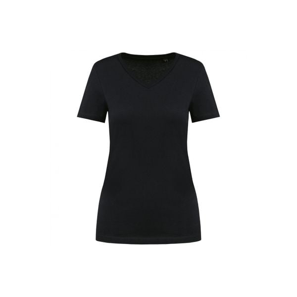 Damska koszulka suprima v-neck Kariban Premium. Czarne koszulki sportowe KARIBAN, bez wzorów, z bawełny, bez ramiączek. Za 126.50 zł.