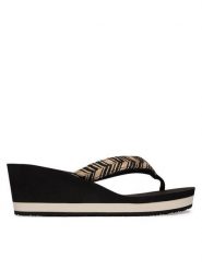 Tommy Hilfiger Japonki Rope Strap FW0FW09197 Czarny. Czarne klapki TOMMY HILFIGER, bez wzorów, z materiału, bez obcasa. Za 229.99 zł.