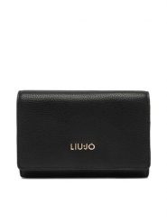 Liu Jo Portfel AF6172 E1019 Czarny. Czarne portfele Liu Jo, bez wzorów, ze skóry. Za 299.99 zł.