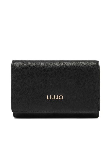 Liu Jo Portfel AF6172 E1019 Czarny. Czarne portfele Liu Jo, bez wzorów, ze skóry. Za 299.99 zł.