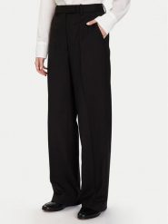 Tommy Hilfiger Spodnie materiałowe Timeless WW0WW48362 Czarny Straight Fit. Czarne spodnie materiałowe TOMMY HILFIGER, bez wzorów, z materiału. Za 749.99 zł.
