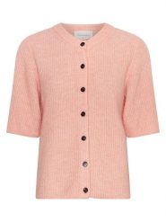 MOSS COPENHAGEN Kardigan "Jinie Hope" w kolorze łososiowym rozmiar: M/L. Pomarańczowe kardigany Moss Copenhagen, l, bez wzorów, z wełny. Za 171.68 zł.