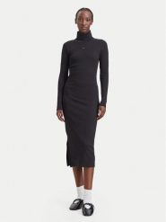 Tommy Jeans Sukienka dzianinowa Bodycon DW0DW23320 Czarny Slim Fit. Czarne sukienki Tommy Jeans, xxs, bez wzorów, z bawełny, bez kołnierzyka, bez ramiączek, bodycon. Za 296.99 zł.