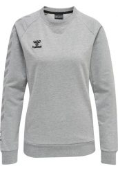 Damska bluza bawełniana Hummel Move Grid. Szare bluzy Hummel, na wiosnę, xl, bez wzorów, z bawełny, bez kaptura. Za 220.90 zł.