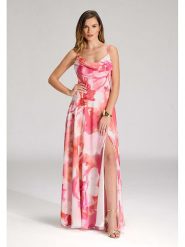 SWING Sukienka w kolorze różowo-jasnoróżowym rozmiar: 32. Różowe sukienki Swing, bez wzorów, bez kołnierzyka, bez ramiączek, maxi. Za 347.99 zł.