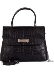 Mia Tomazzi Skórzana torebka "Tintoretto" w kolorze czarnym - 28 x 20 x 12 cm rozmiar: onesize. Czarne torby na ramię Mia Tomazzi, bez wzorów, z materiału, przez ramię, bez dodatków. Za 304.99 zł.