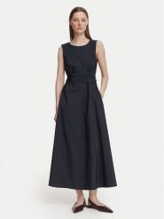 Weekend Max Mara Sukienka koktajlowa Gentile 2625226091 Granatowy Regular Fit. Niebieskie sukienki Weekend Max Mara, bez wzorów, z syntetyku, wizytowe, bez kołnierzyka, bez ramiączek. Za 1,389.00 zł.