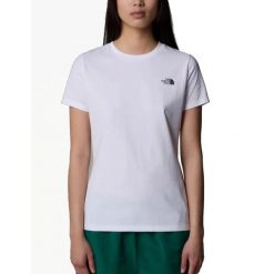 The North Face Koszulka S/S Simple Dome Nf0A87Nhfn4. Białe koszulki sportowe The North Face, bez wzorów, bez ramiączek. Za 97.99 zł.
