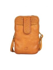 Bellicci Skórzana torebka "Emberly" w kolorze jasnobrązowym na telefon - 11 x 18 x 2 cm rozmiar: onesize. Brązowe torby na ramię Bellicci, bez wzorów, z materiału, przez ramię, bez dodatków. Za 130.99 zł.