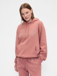 GAP Bluza w kolorze jasnoróżowym rozmiar: XXL. Różowe bluzy sportowe GAP, xxl, bez wzorów, z kapturem. Za 105.88 zł.