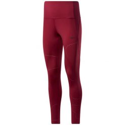 Legginsy Reebok TS Lux Perform Perf, Purpurowy, Kobiety. Czerwone legginsy Reebok, xl, bez wzorów, z nylonu. Za 390.00 zł.