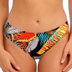 Figi do kostiumów kąpielowych dla kobiet Freya Samba nights. Brązowe figi FREYA ACTIVE, l, bez wzorów. Za 190.50 zł.