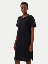 Champion Sukienka codzienna 117782 Czarny Loose Fit. Czarne sukienki Champion, na co dzień, xs, bez wzorów, z bawełny, bez kołnierzyka, bez ramiączek, proste. Za 139.99 zł.