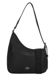 Charm Torebka "Montmartre" w kolorze czarnym - 25 x 27 x 6 cm rozmiar: onesize. Czarne torby na ramię Charm, bez wzorów, z materiału, na ramię, bez dodatków. Za 143.90 zł.