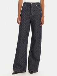 HUGO Jeansy 50541522 Granatowy Wide Leg. Niebieskie jeansy Hugo, bez wzorów. Za 649.99 zł.