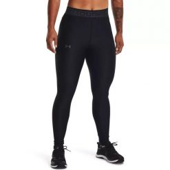 Legginsy fitness damskie Under Armour Branded WB. Czarne legginsy Under Armour, m, bez wzorów. Za 159.99 zł.