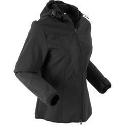 Kurtka softshell z kapturem bonprix czarny. Kurtki sportowe bonprix. Za 89.99 zł.