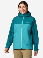 Marmot Kurtka przeciwdeszczowa "Minimalist Pertex" w kolorze turkusowym rozmiar: M. Niebieskie kurtki sportowe Marmot, m, bez wzorów, z materiału, bez kaptura, outdoorowe. Za 439.24 zł.