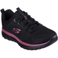Buty sportowe damskie Skechers Get Connected. Czarne obuwie sportowe Skechers, bez zapięcia, trekkingowe, Skechers Sport. Za 390.00 zł.