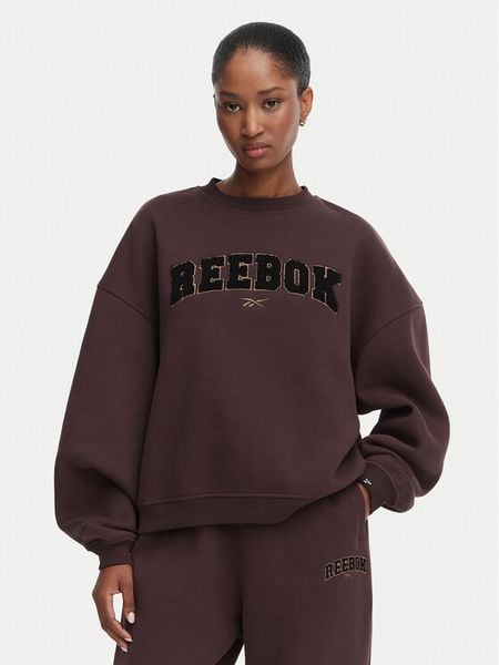 Reebok Bluza Inka RK25686CCW Brązowy Oversize. Brązowe bluzy Reebok, xs, bez wzorów, z syntetyku, bez kaptura. Za 219.99 zł.