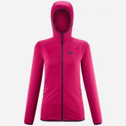 Bluza turystyczna polarowa damska Millet Lokka Hoodie Iii W. Czerwone bluzy Millet, xs, bez wzorów, z polaru, bez kaptura. W wyprzedaży za 399.30 zł.
