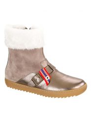 Birkenstock Skórzane botki "Sterling" w kolorze złotym rozmiar: 37. Żółte botki Birkenstock, bez wzorów, bez obcasa, bez zapięcia. Za 585.95 zł.