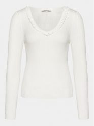 Morgan Sweter 241-MCORDE Écru Slim Fit. Swetry Morgan, s, bez wzorów, z wiskozy, bez ramiączek. Za 149.99 zł.