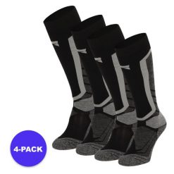 Skarpety snowboardowe unisex 4 szt. Czarne skarpety XTREME, bez wzorów, z materiału. Za 245.29 zł.