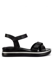 Lasocki Sandały WI23-MINT-03 Czarny. Czarne sandały Lasocki, bez wzorów, ze skóry, bez obcasa, na płaskiej podeszwie, bez zapięcia. Za 169.99 zł.