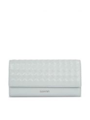 Calvin Klein Duży Portfel Damski Calvin Mini Quilt K60K611895 Szary. Szare portfele Calvin Klein, bez wzorów, ze skóry. Za 179.99 zł.