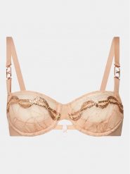 Chantelle X Biustonosz balkonetka Xtravagant C06GN7 Beżowy. Brązowe biustonosze Chantelle X, bez wzorów, z syntetyku. Za 359.99 zł.