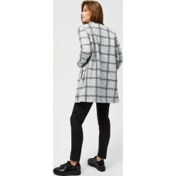 Płaszcz ocieplany. Szare płaszcze MOODO, s, bez wzorów, bez kaptura. Za 119.99 zł.