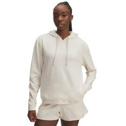 Bluza damska z kapturem Under Armour Rival Terry. Brązowe bluzy Under Armour, s, bez wzorów, z materiału, z kapturem. Za 280.07 zł.