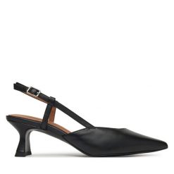 Sandały Tamaris. Czarne sandały Tamaris, bez wzorów, bez obcasa, na słupku, bez zapięcia. Za 439.99 zł.