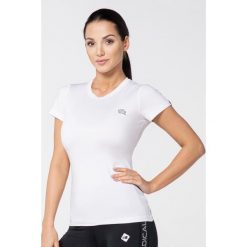 Koszulka termoaktywna do biegania damska Rough Radical Capri II. Białe bluzki ROUGH RADICAL, s, bez wzorów, sportowe, bez kołnierzyka, bez ramiączek. W wyprzedaży za 75.65 zł.