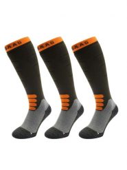 Skarpety narciarskie - wełna merino Pro - 3 pary - oliwkowo-zielone. Zielone skarpety POEDERBAAS, bez wzorów, z elastanu. Za 329.62 zł.