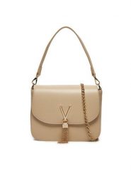 Valentino Torebka Divina VBS1R404G Beżowy. Brązowe torebki klasyczne Valentino, bez wzorów, ze skóry, bez dodatków. Za 349.99 zł.