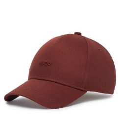 Czapka z daszkiem HUGO. Brązowe czapki Hugo, bez wzorów. Za 149.99 zł.