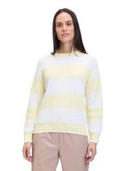 BETTY & CO Sweter w kolorze żółto-białym rozmiar: 46. Białe swetry Betty & Co, bez wzorów, bez ramiączek. Za 130.99 zł.