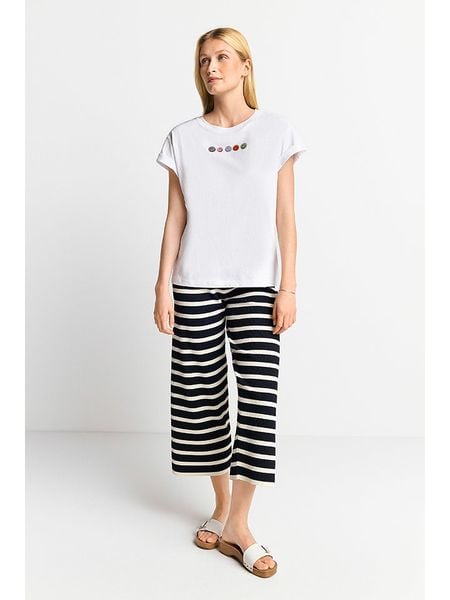 Rich & Royal Koszulka w kolorze białym rozmiar: M. Białe bluzki Rich & Royal, m, bez wzorów, z bawełny, bez kołnierzyka, bez ramiączek. Za 74.28 zł.