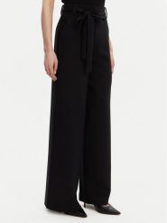 French Connection Spodnie palazzo 74QZH Czarny Regular Fit. Czarne spodnie materiałowe French Connection, bez wzorów, z materiału. Za 309.99 zł.