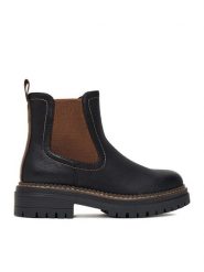 Clara Barson Botki CEO-WS5195-26 Beżowy. Brązowe botki Clara Barson, bez wzorów, z materiału, bez obcasa, na płaskiej podeszwie, bez zapięcia. Za 159.99 zł.