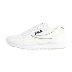 Buty sportowe Sneakersy damskie, Fila Orbit Low Wmn. Białe obuwie sportowe Fila, z materiału, bez zapięcia, trekkingowe. Za 182.00 zł.